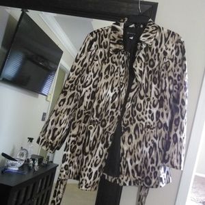 INC Leopard Print Jacket